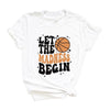 Madness Begin Basketball Short Sleeve Crewnneck Tee