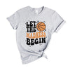 Madness Begin Basketball Short Sleeve Crewnneck Tee