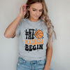 Madness Begin Basketball Short Sleeve Crewnneck Tee