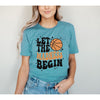 Madness Begin Basketball Short Sleeve Crewnneck Tee