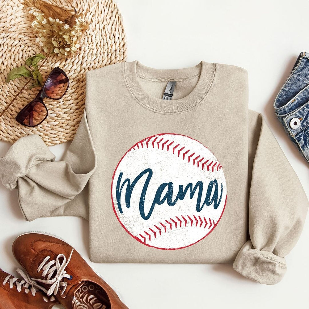 Mama Baseball Graphic Sweatshirt