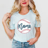 Mama Baseball Short Sleeve Crewnneck Tee