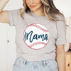 Mama Baseball Short Sleeve Crewnneck Tee