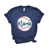 Mama Baseball Short Sleeve Crewnneck Tee