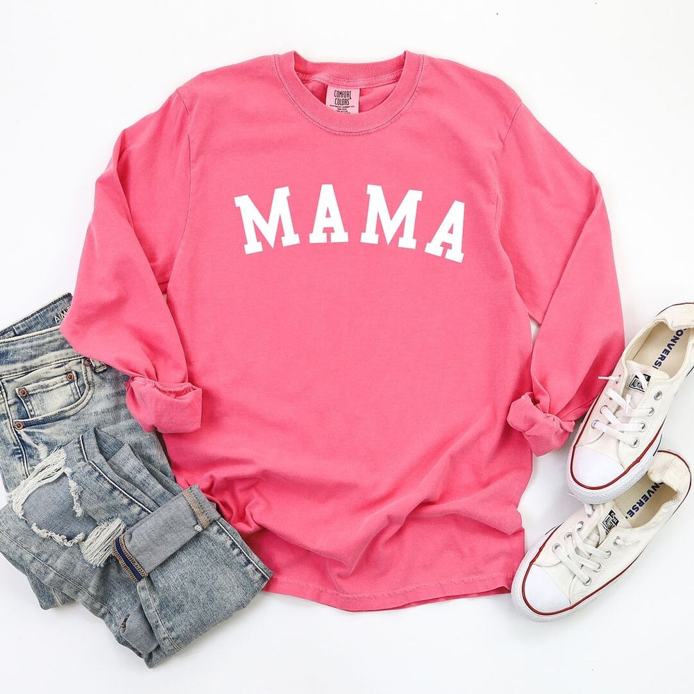 Mama Bold Garment Dyed Long Sleeve