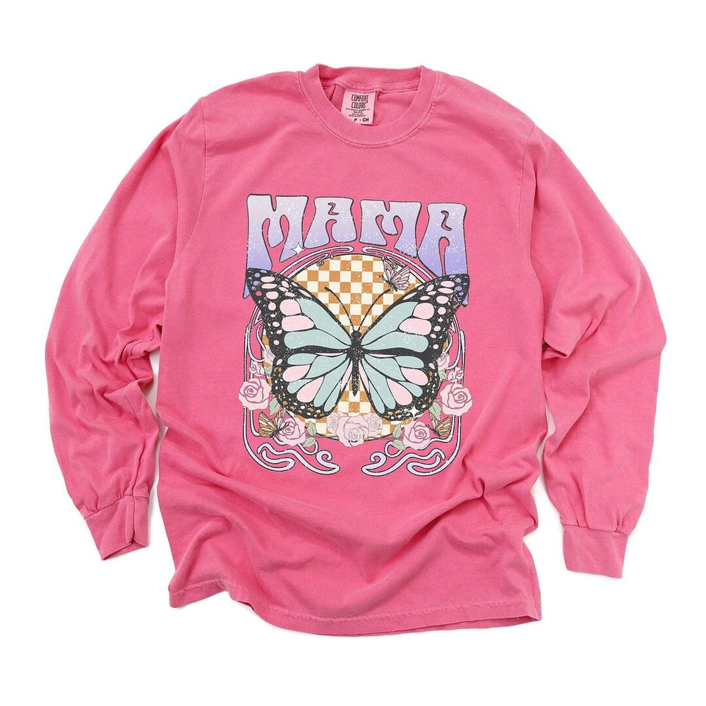 Mama Butterfly Garment Dyed Long Sleeve