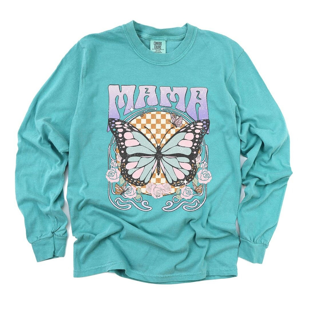 Mama Butterfly Garment Dyed Long Sleeve