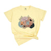 Mama Colorful Flower Bouquet Garment Dyed Tee