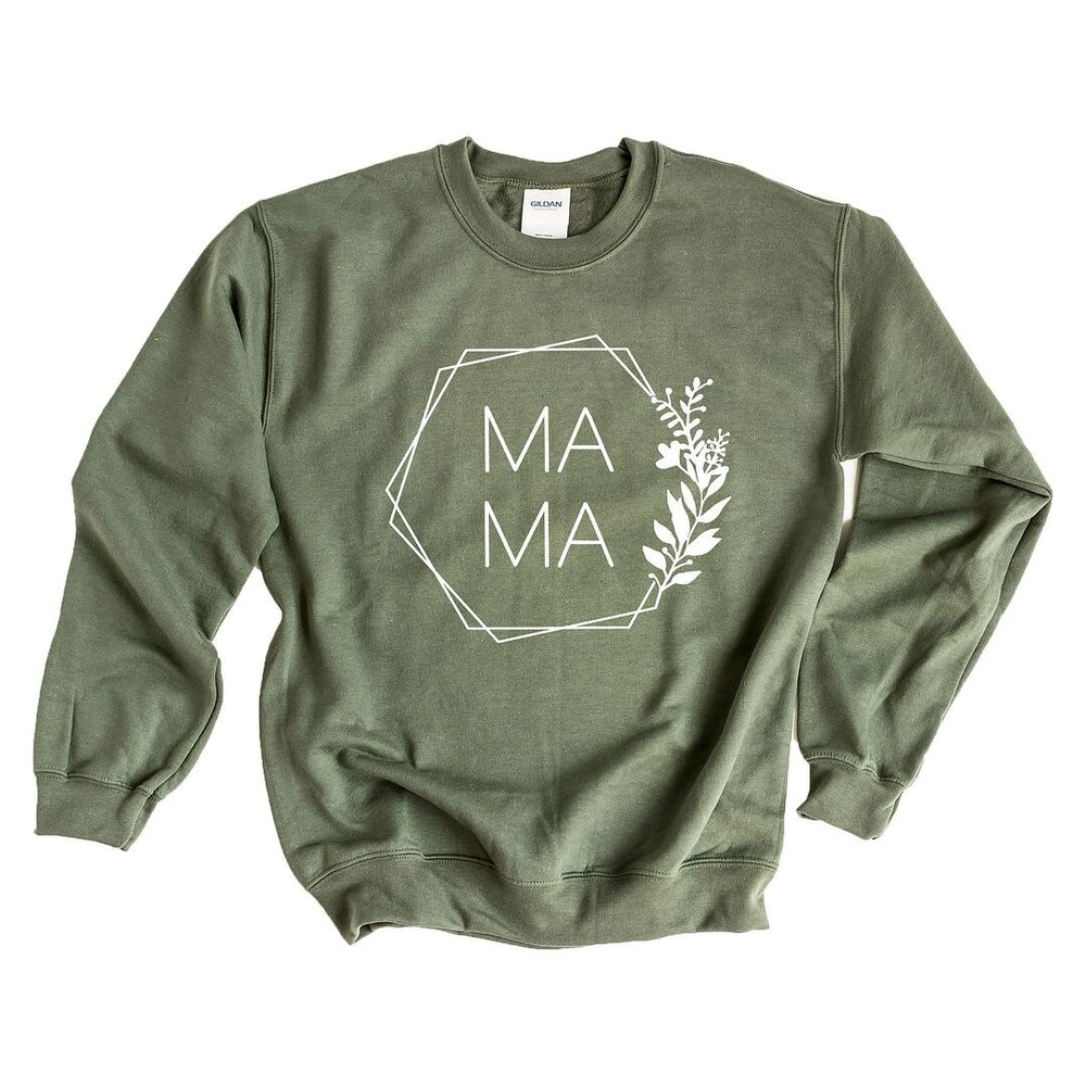 Mama Floral Hexagon Graphic Sweatshirt