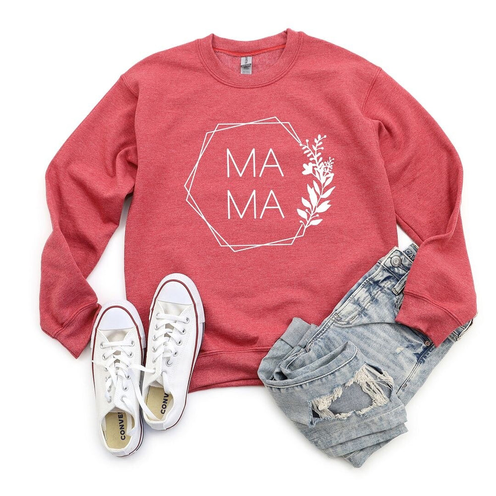 Mama Floral Hexagon Graphic Sweatshirt