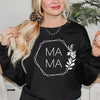 Mama Floral Hexagon Graphic Sweatshirt