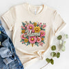 Mama Flower Collage Short Sleeve Crewnneck Tee