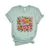 Mama Flower Collage Short Sleeve Crewnneck Tee