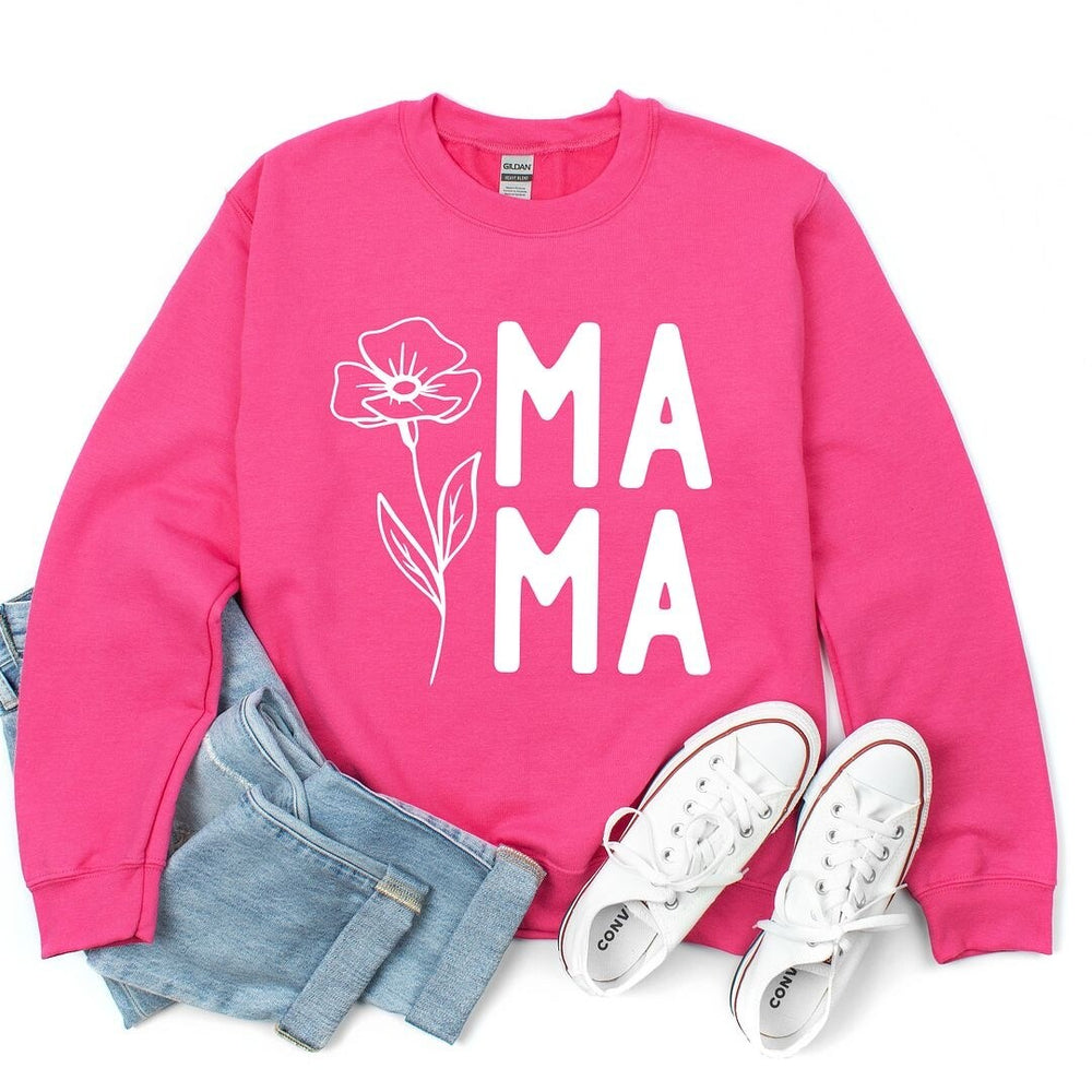 Mama Flower Graphic Sweatshirt