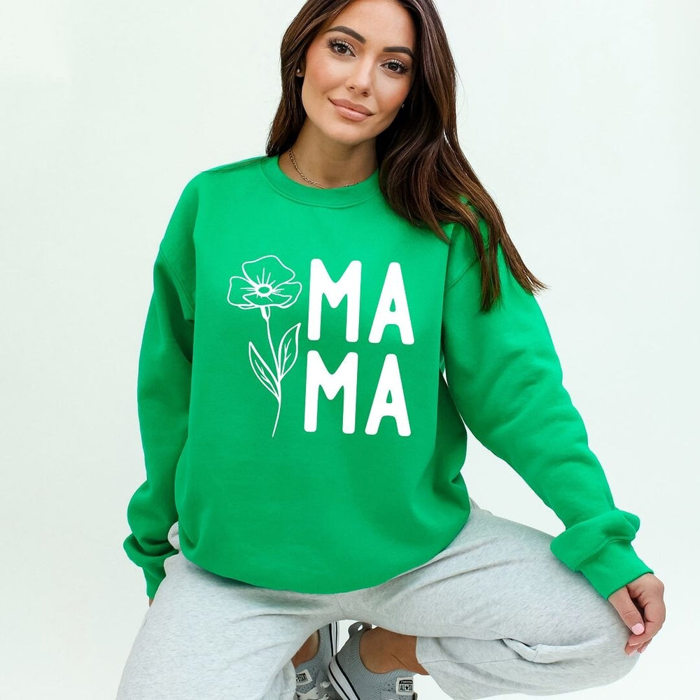 Mama Flower Graphic Sweatshirt