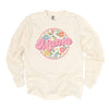 Mama Flowers Circle Garment Dyed Long Sleeve