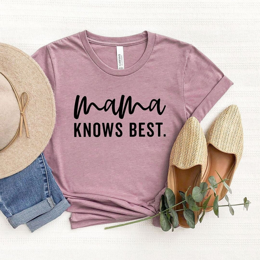 Mama Knows Best Short Sleeve Crewnneck Tee