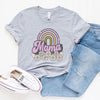 Mama Rainbow Flowers Short Sleeve Crewnneck Tee