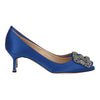 Manolo Blahnik Womens Blue Pump