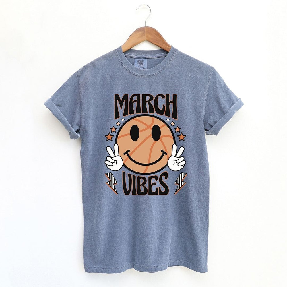 March Vibes Basketball Garment Dyed Tee