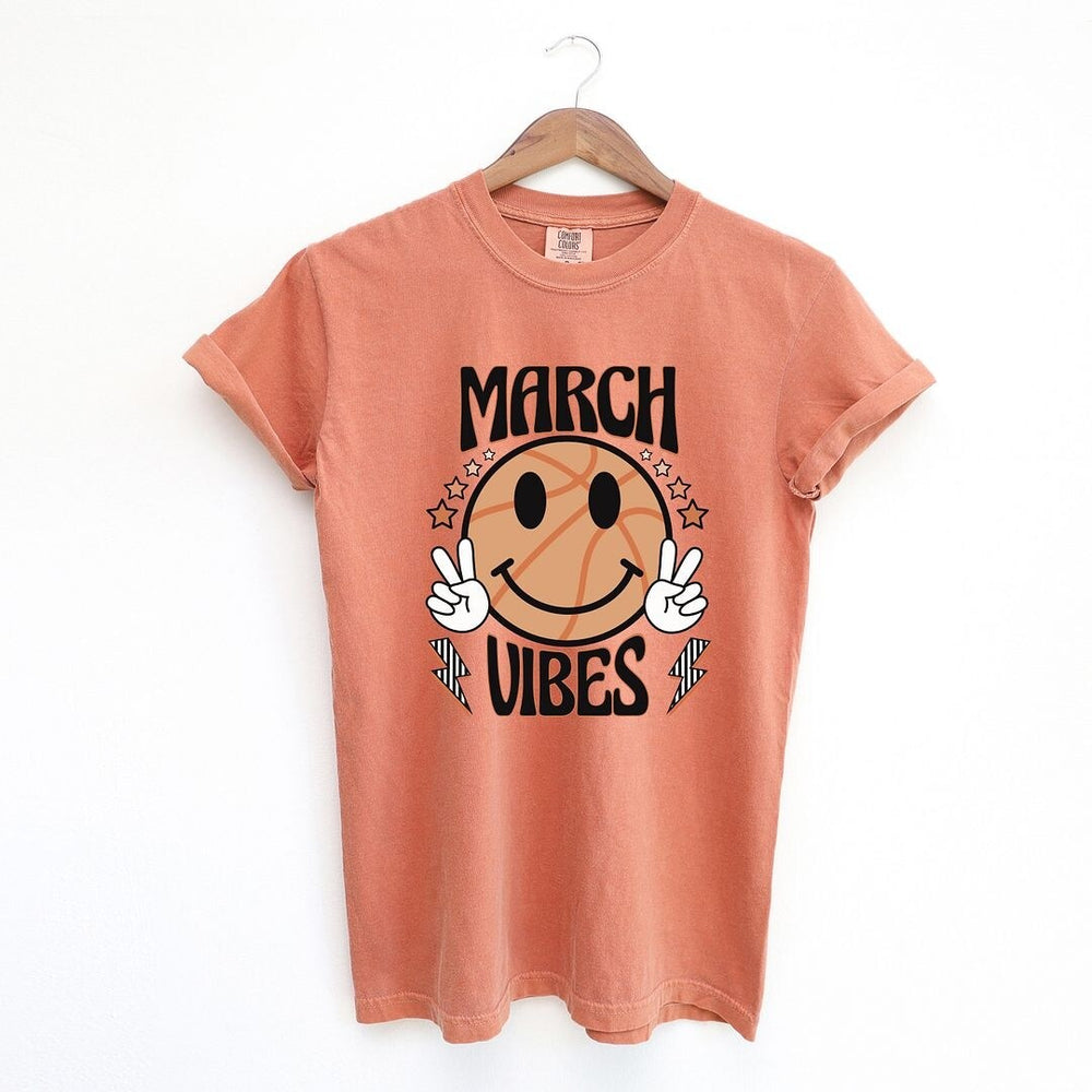 March Vibes Basketball Garment Dyed Tee