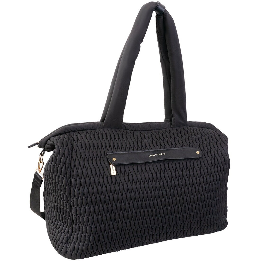 Max Studio Nylon Quilted Duffel Bag