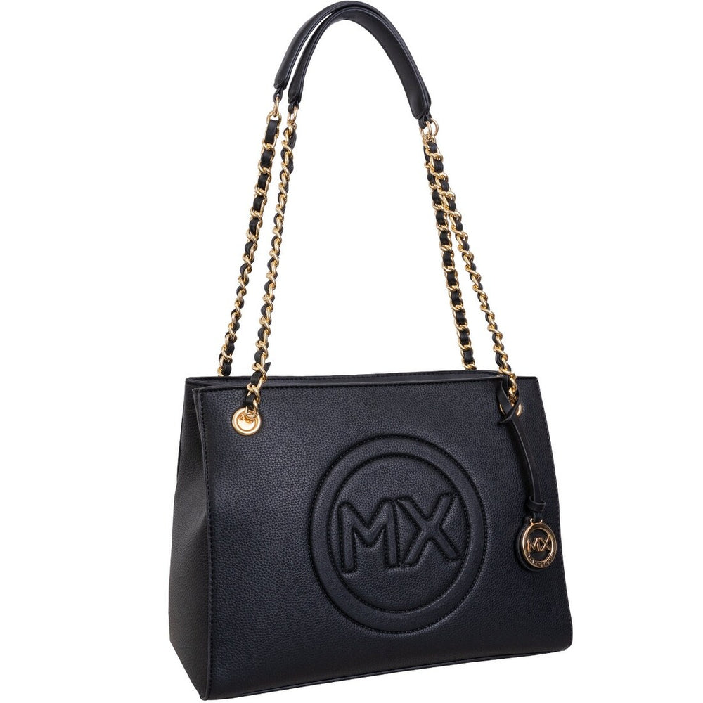 Max Studio Pebble Signaure Chain Tote