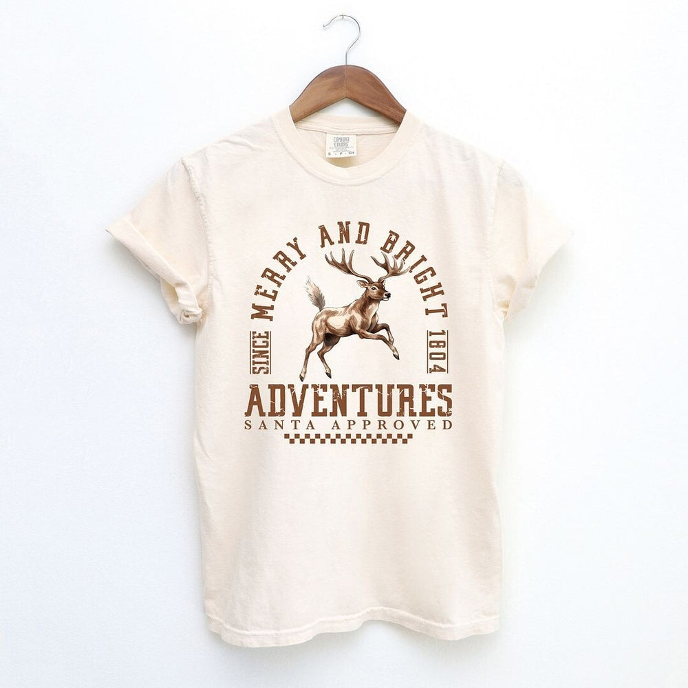 Merry And Bright Adventures Garment Dyed Tee