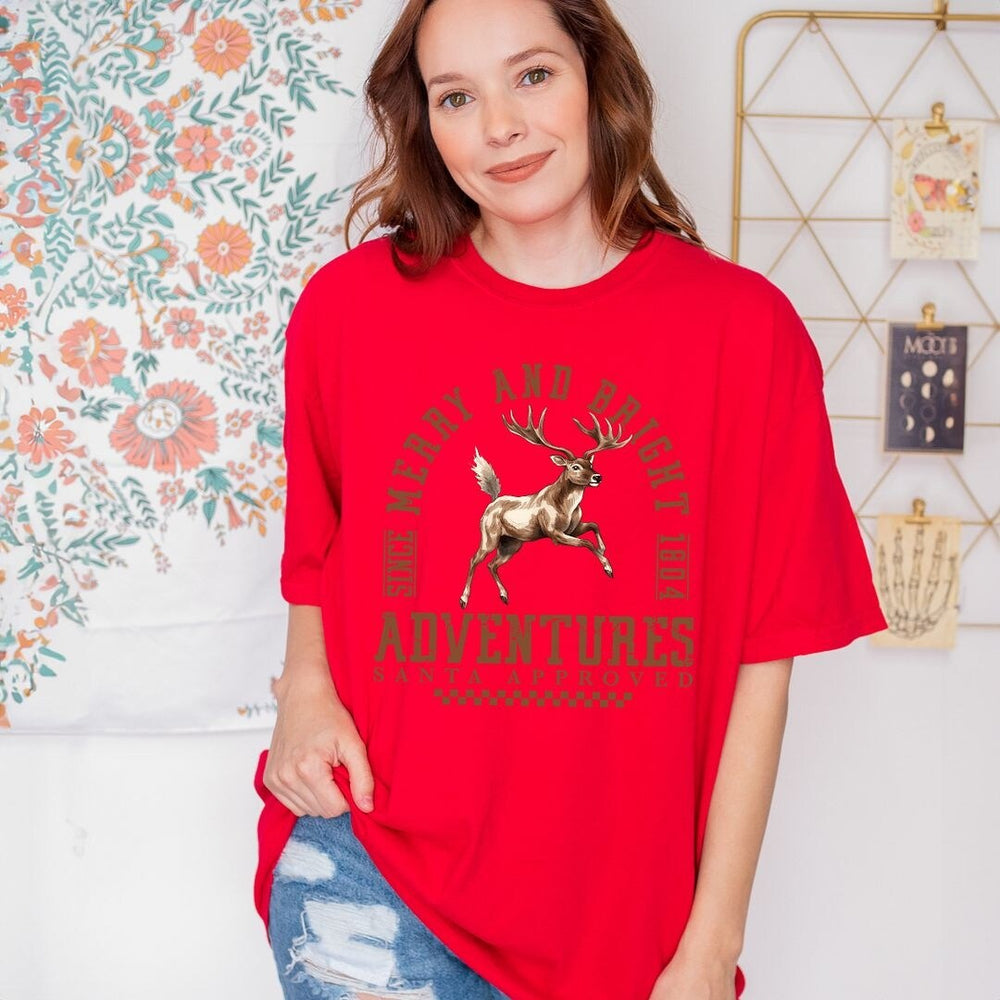 Merry And Bright Adventures Garment Dyed Tee