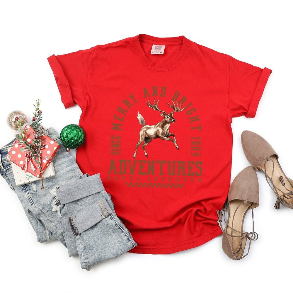 Merry And Bright Adventures Garment Dyed Tee