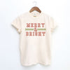 Merry And Bright Checkered Garment Dyed Tee