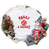 Merry And Bright Disco Ball Short Sleeve Crewnneck Tee