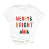 Merry And Bright Mountains Short Sleeve Crewnneck Tee