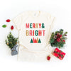 Merry And Bright Mountains Short Sleeve Crewnneck Tee