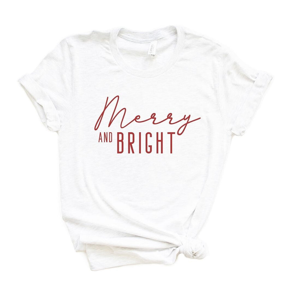 Merry And Bright Short Sleeve Crewnneck Tee