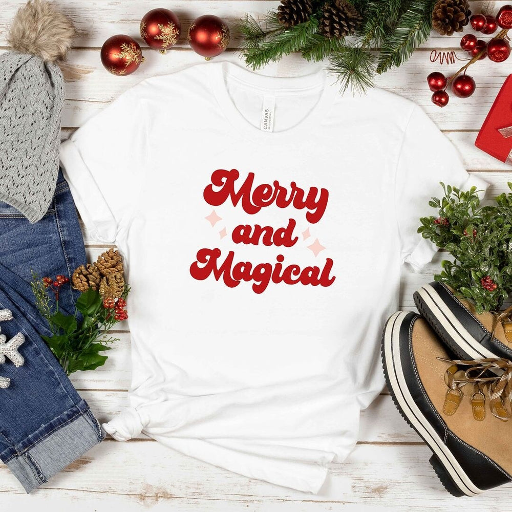 Merry And Magical Short Sleeve Crewnneck Tee