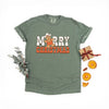 Merry Christmas Gingerbread Garment Dyed Tee