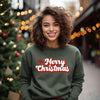 Merry Christmas Hat Graphic Sweatshirt