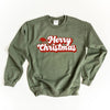 Merry Christmas Hat Graphic Sweatshirt