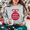 Merry Christmas Ornament Graphic Sweatshirt