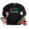 Merry Christmas Trees Long Sleeve Tee