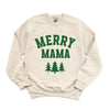 Merry Mama Pine Tree Graphic Sweatshirt