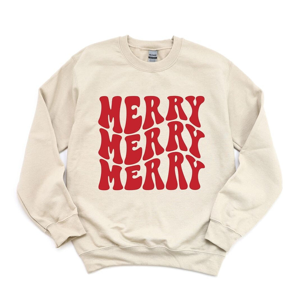 Merry Stacked Graphic Sweatshirt