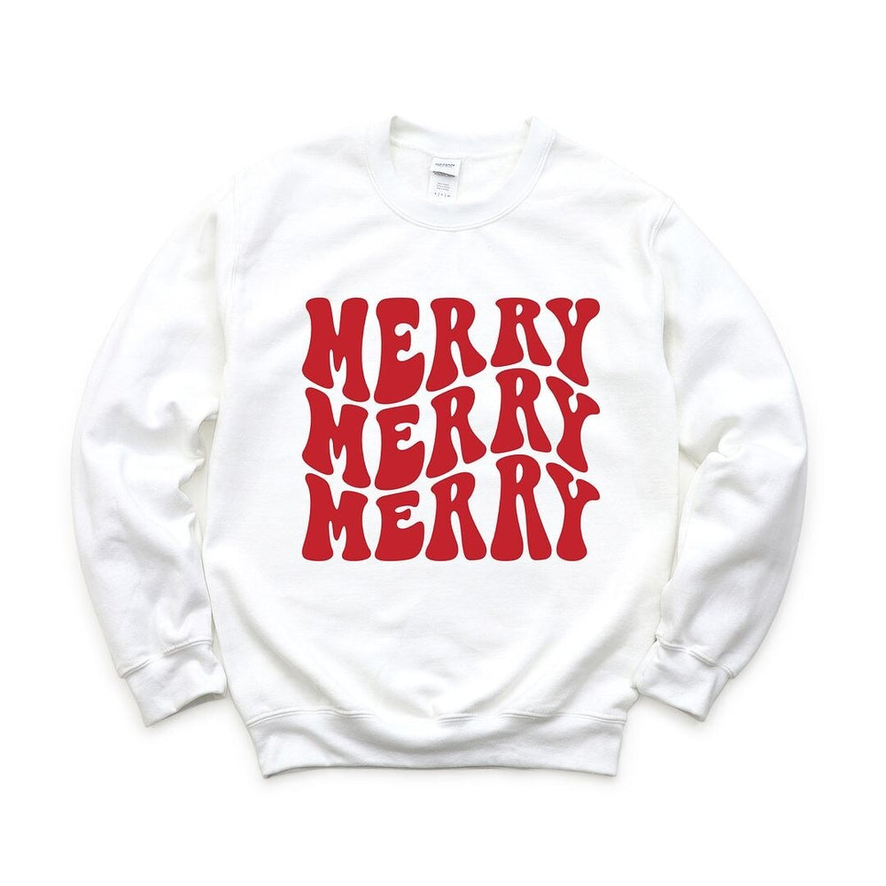 Merry Stacked Graphic Sweatshirt