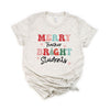 Merry Teacher Bright Students Short Sleeve Crewnneck Tee