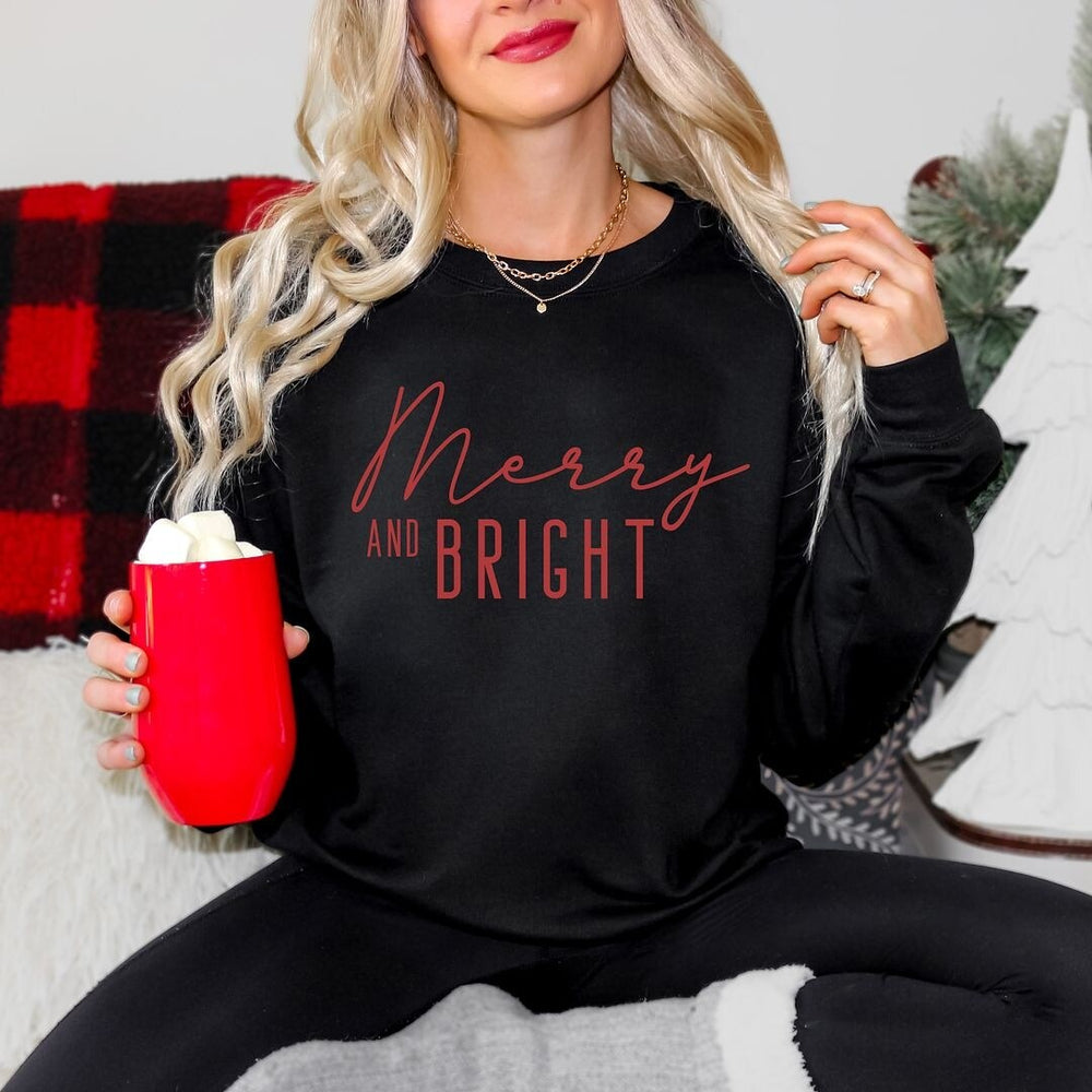 Merry and Bright Graphic Sweatshirt