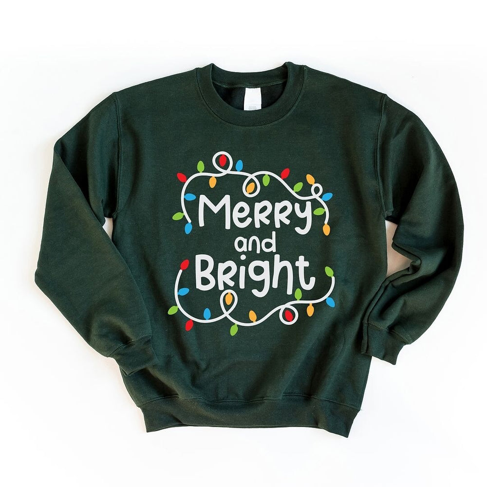 Merry and Bright Lights Graphic Sweatshirt