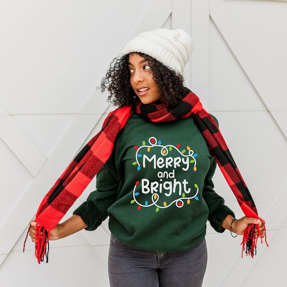 Merry and Bright Lights Graphic Sweatshirt