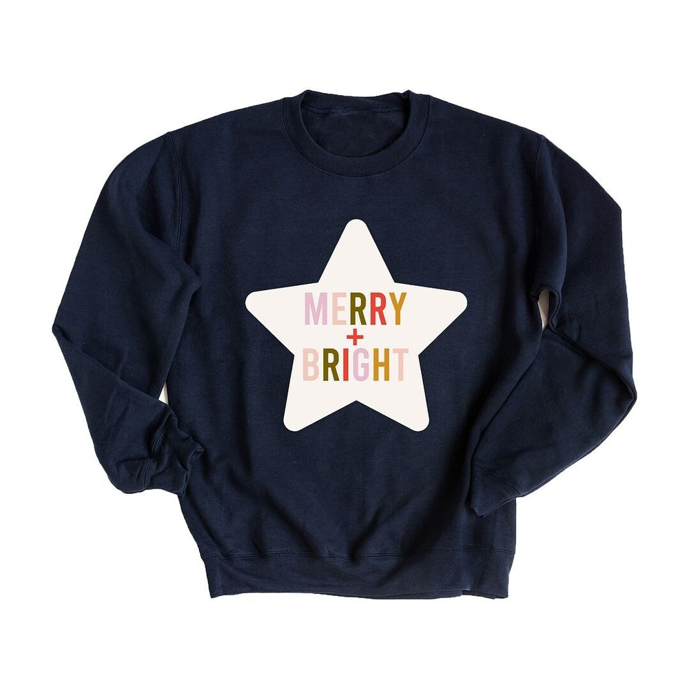 Merry and Bright Star Graphic Sweatshirt