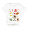 Mexico Travel Collage Short Sleeve Crewnneck Tee